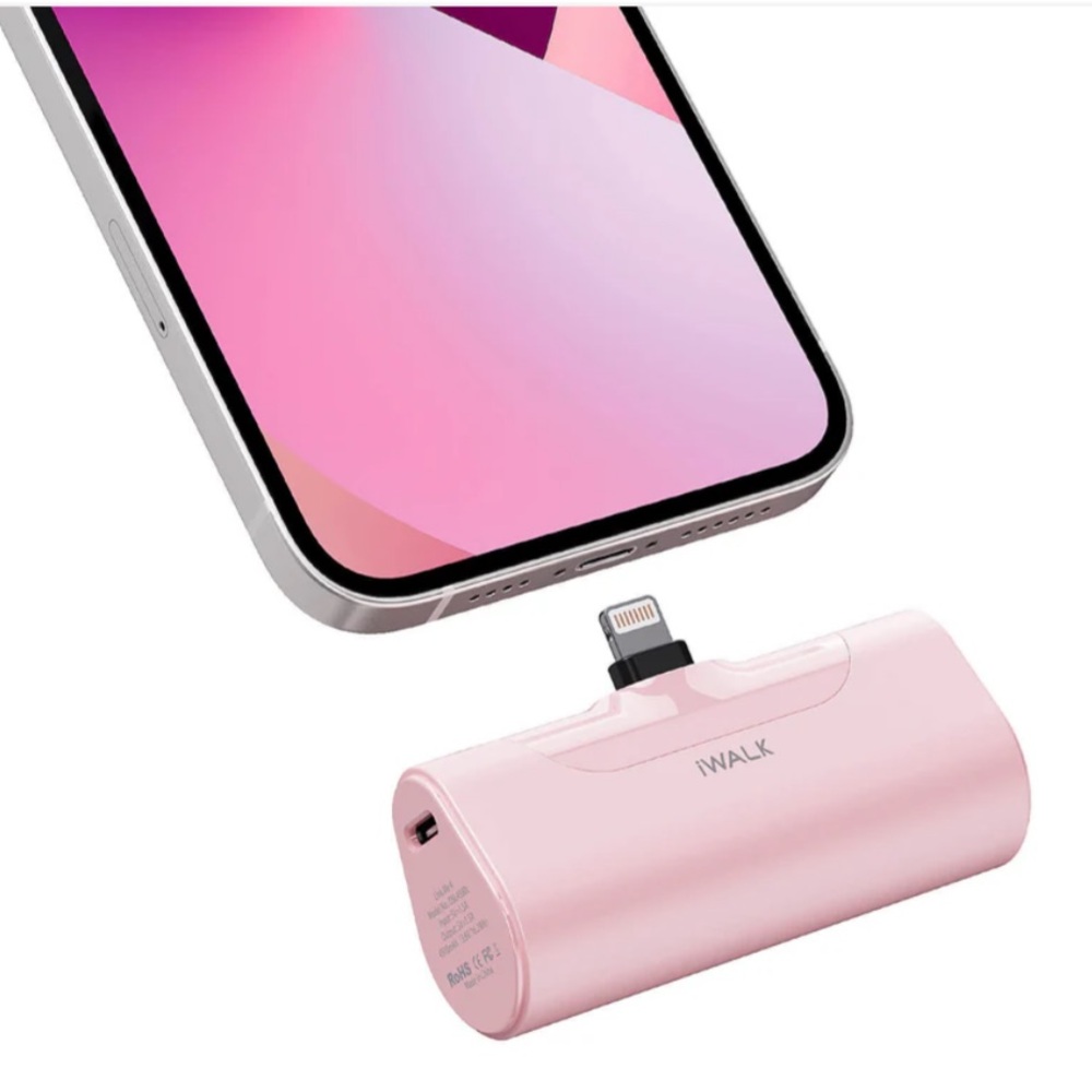 Pink Portable Charger for iPhone